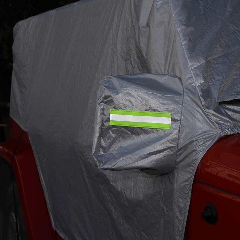 Wodoodporna osłona przeciwsłoneczna na przednią szybę na każdą pogodę pasuje do Jeep Wrangler JK dla Wrangler JL wersja 4-drzwiowa 2007-2023 akcesoria zewnętrzne