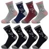 Arnold Palmer Non-slip Women's Mid-calf Socks 8 Pairs SL004 Women's Cotton Socks