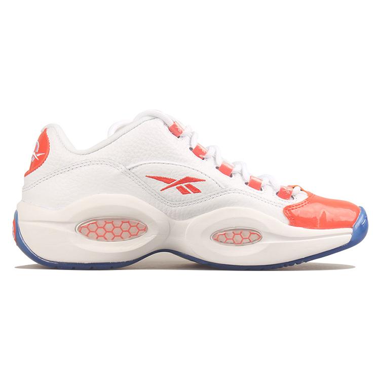 New Reebok Question Low Patent Toe Orange FX4999