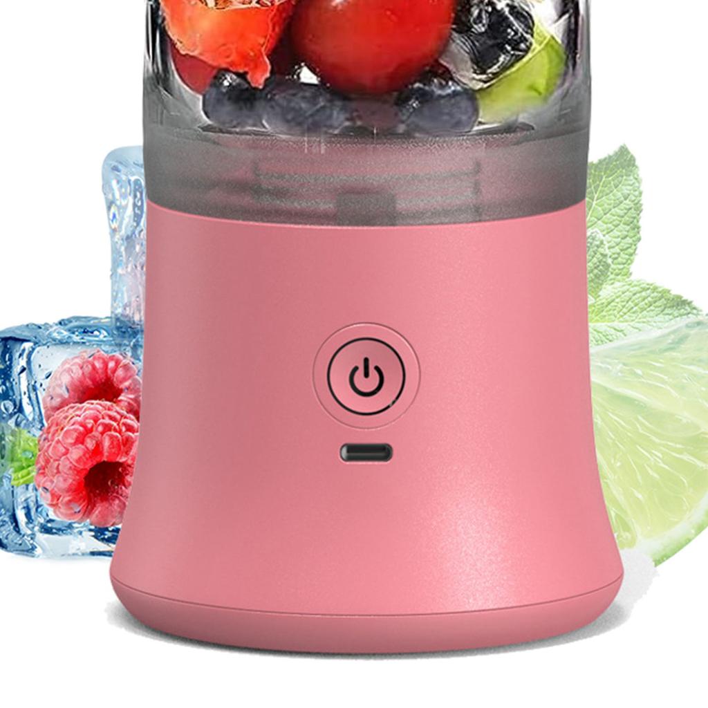 Portable Blender 600ml Personal Size Juicer Cup for Shakes and Smoothies with 6 Blades 150 Watt Waterproof Rechargeable
