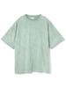 Beams Men's S/S TEE Loose Fade Crew Neck T-Shirt, MINT.GRN, Size L, 11041338146