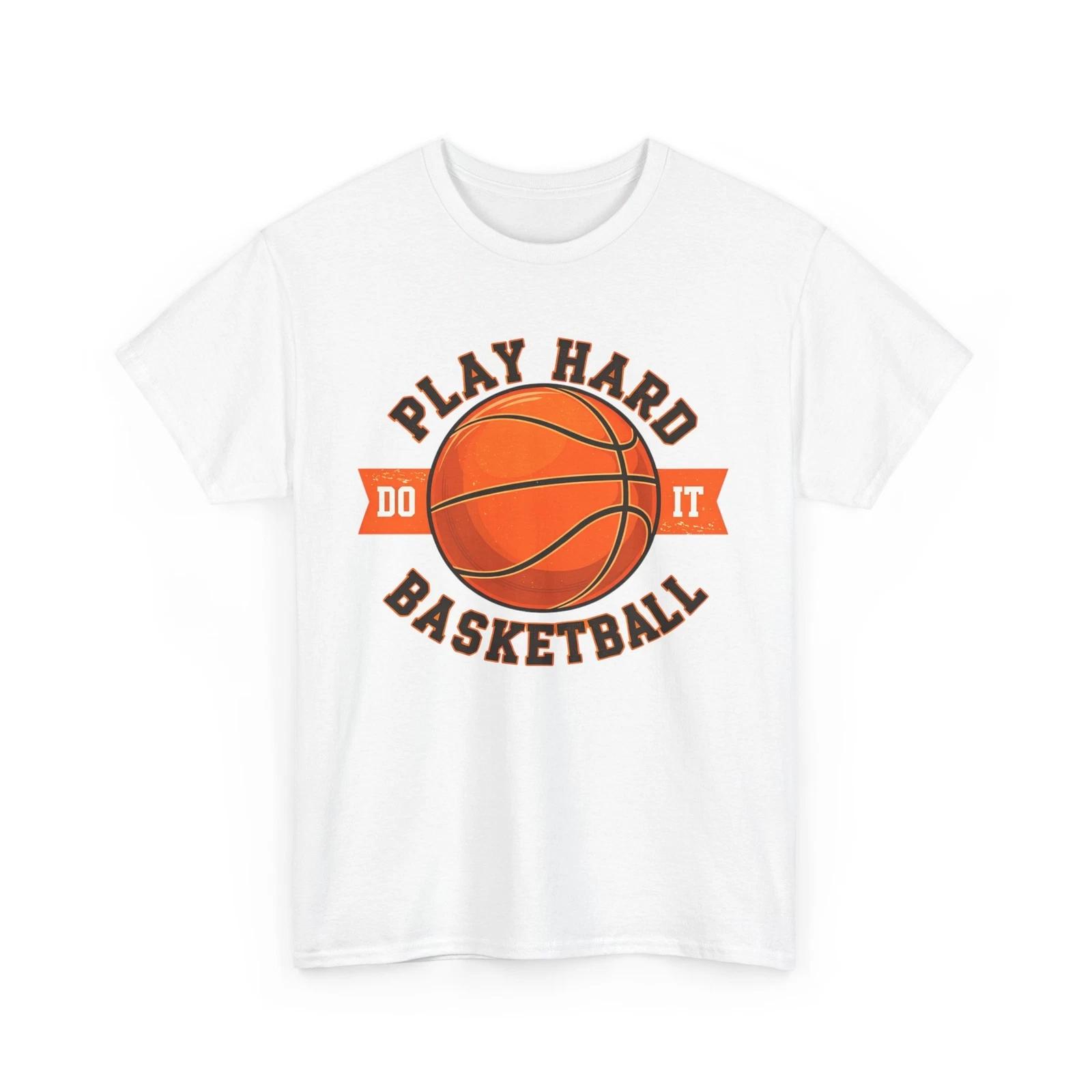 Basketball Court Action Tee | Hoops Game Style | Play Hard Basketball tee S