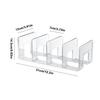 4 Slots Handbag Storage Racks Wardrobe Divider Shelf Acrylic Storage Holder Closet Organizer Purse Handbag Divider Shelf