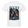 Unisex Bucky Barnes Vintage T Shirt Streetwear Big Size Oneck Cotton Sleeve Shirts
