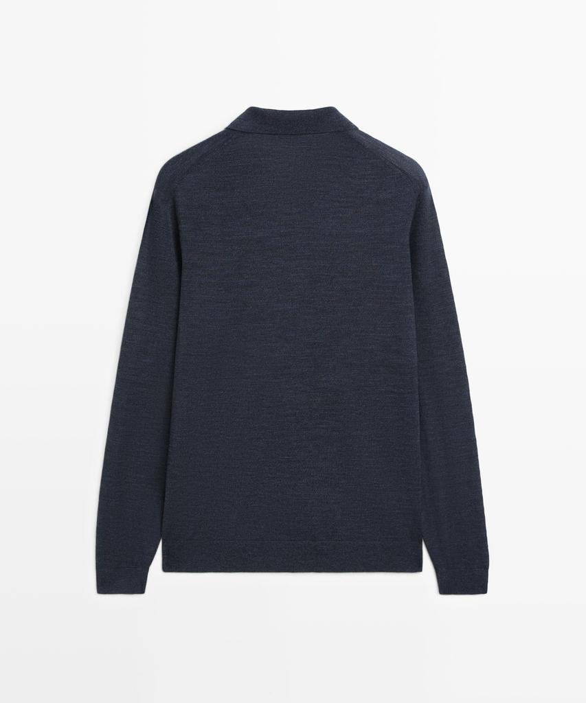 Masimodutti Polo Neck Wool Knit Sweater