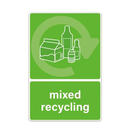 Recyklační nálepka na odpadkový koš Samolepicí Vodotěsné Značky pro třídění odpadu pro Domov Kancelář Byt Hotel Školu A Veřejný prostor