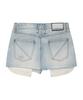 THEVINYLHOUSE Unbalance Micro Denim Skirt (W) Light Blue