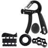 Adjustable Hand Grip Strengthener Kit Non-slip Finger Forearm Trainer Portable for Home Gym Fitness Exercise Use