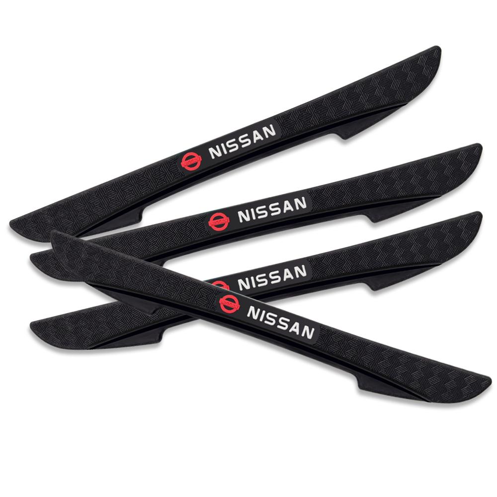 4Pcs Side Door Edge Protective Strip Rearview Mirror Anti-collision Stickers Car Accessories For Nissan Nismo Qashqai Altima J11