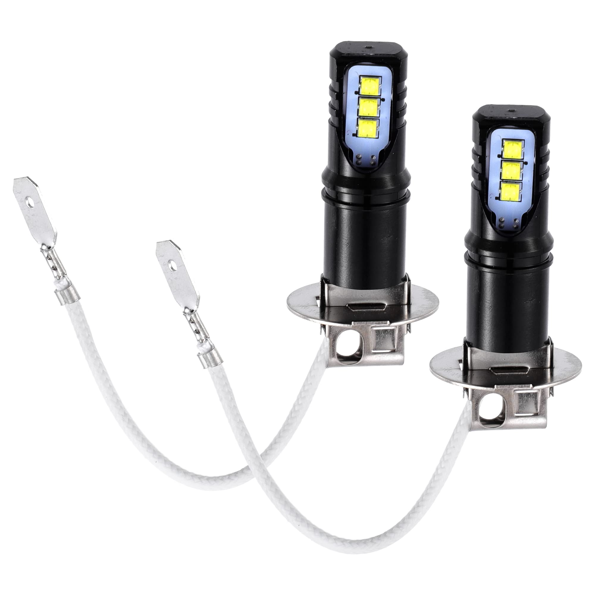 

A ABSOPRO Fog Lamp, LED H3 Headlight Bulb, Headlamp Bulb, DRL Lamp, 80W Power, чорний