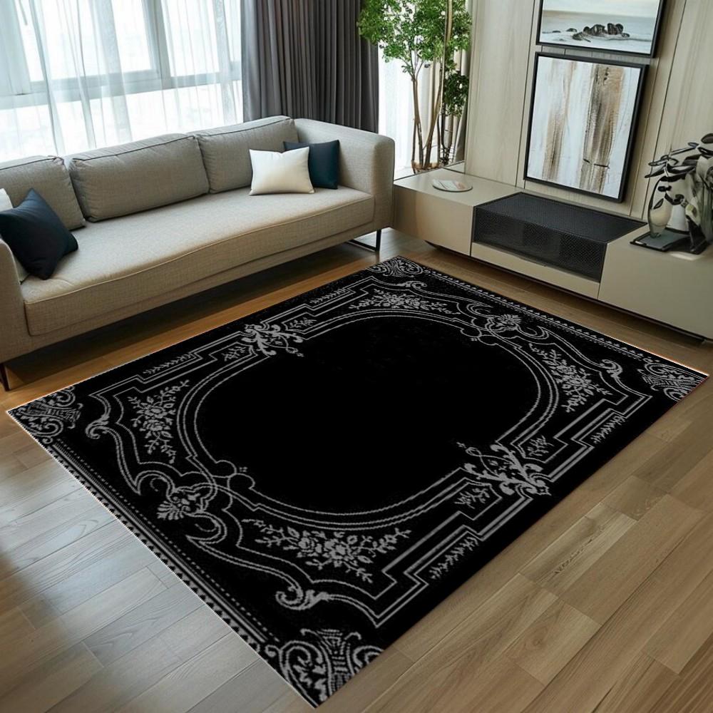 

Vintage Palace Style Decorative Rug Living Room Bedroom Carpet Elegant Pattern Soft Durable Home Decor Luxurious Styles 40x60cm