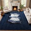 Birmingham City FC Carpet Door Mat for Living Room or Bedroom Protective Mat Under Chair Office Decoration Christmas Gift Birthday Present