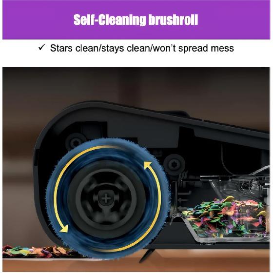 Roller Brush Replacement Kit for Shark Steam Pickup 3-in-1 Steam Mop (Model SD200/SD201/SD201C/SD201Q/SD205) - 2pack Brush Roll+1pack Cleaning Brush