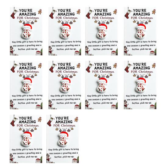 

10 Наборов Рождественские Подарки-Обнимашки в Кармане Мини Полимерный Позитивный Жетон-Обнимашка в Кармане с Карточкой Поддержки Эмоциональные Подарки Признательности для Коллеги Сотрудника 10 Pcs E