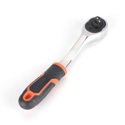 Ratchet Wrench Socket Quick Release Ratchet Soft for DIY Repair Drive, 12.7mm (1/2") Wrench, Handle, Handle, 72-Tooth Gear, Car, Motorcycle, (1/2)