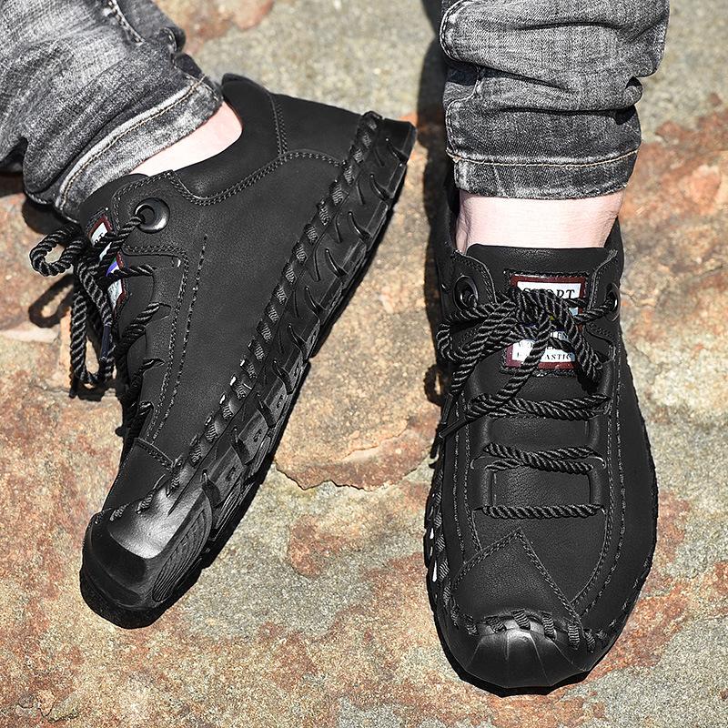 2026 Men's Lightweight Handmade Leather Casual Shoes: Trendy, Fashionable Design