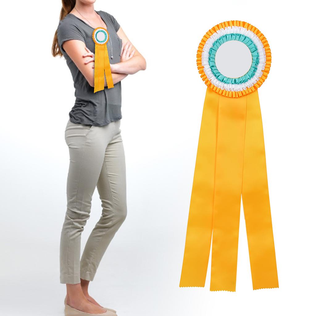 Generous Ribbon Rosette Badge Pin  s Medal Class   Award
