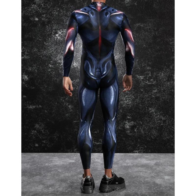 Costume de Scenă cu Imprimare Digitală 3D Adulți Evenimente de Halloween Petrecere Tematică Carnaval Costum Cosplay Joc de Rol Salopetă