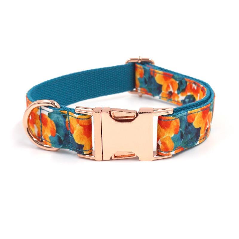 Cute Printed Pet Dog Collar Laser Engraved Dog Collar