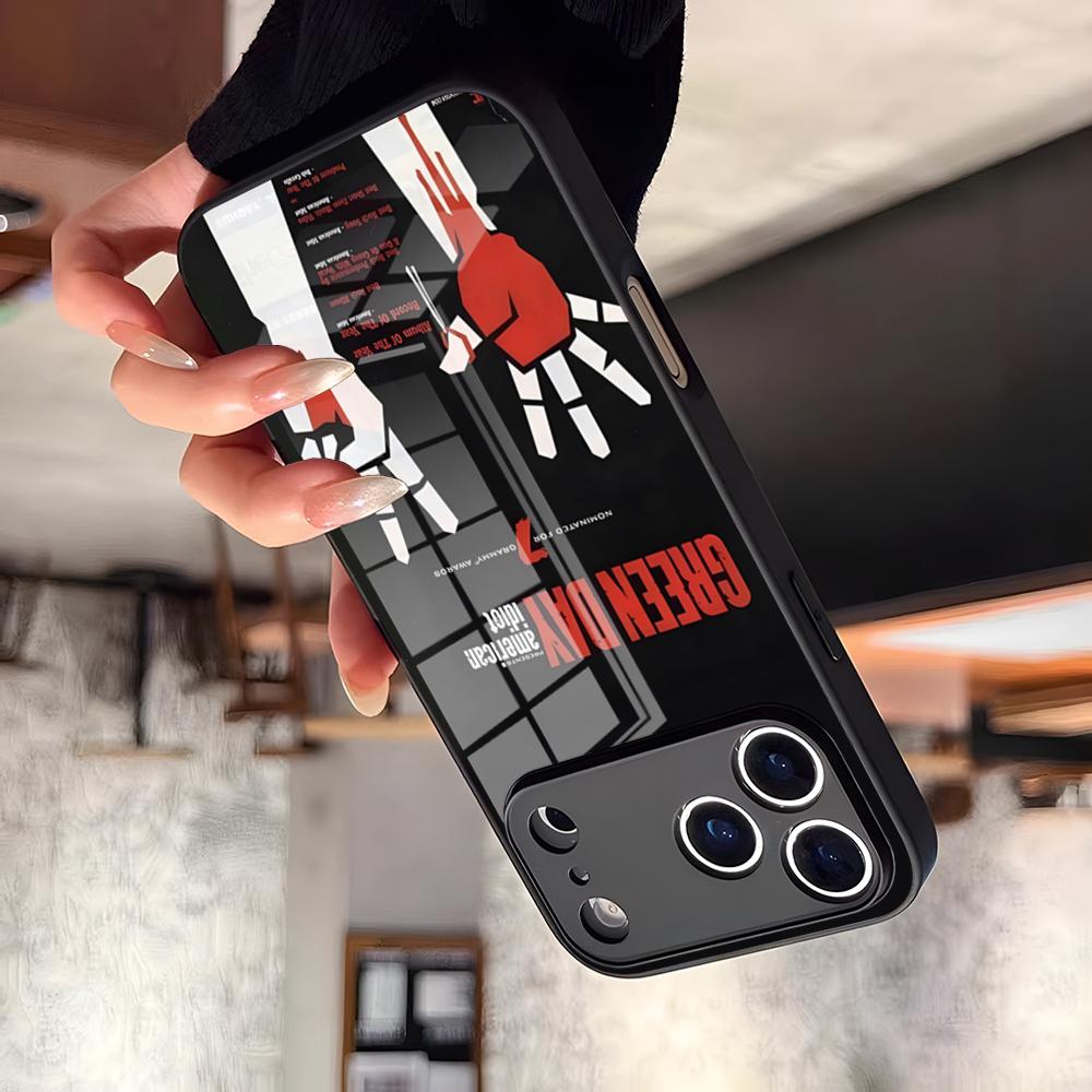 G-Green Day Band Phone Case For 17 Pro Max IPhone 16 Pro 15 12 11 13 Mini X XR XS 14 Plus SE Glass Cover