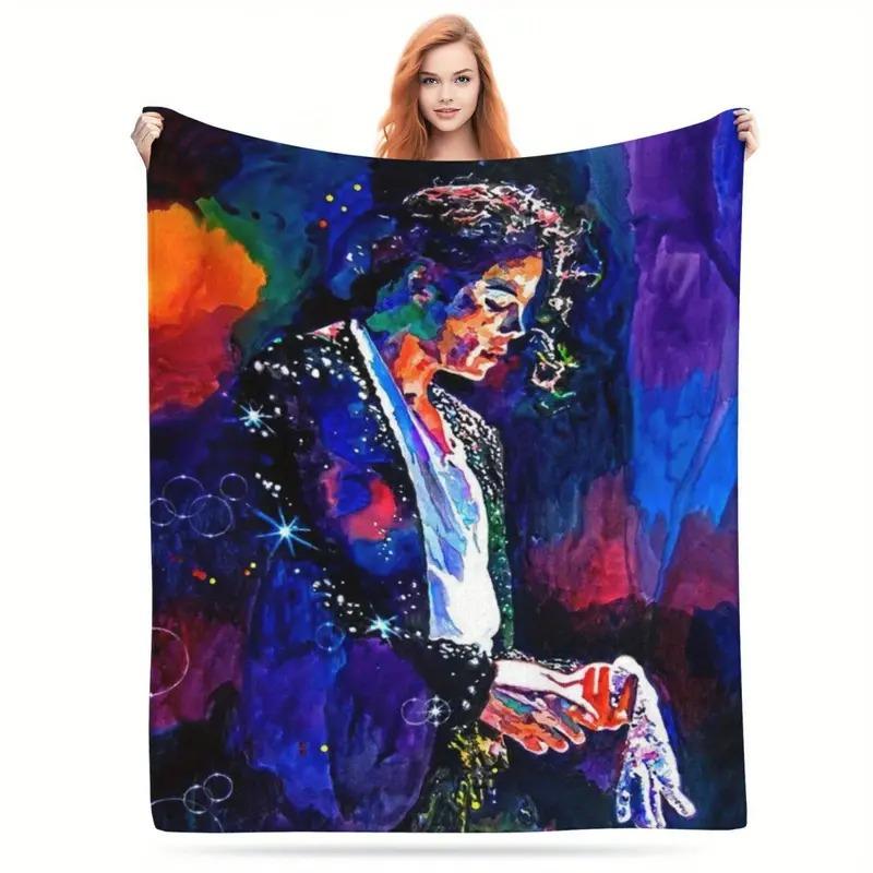 

Vibrant cartoon singer digital-printed polyester Bedroom velvet flannel soft sofa cover blanket Fleece cover blankets for beds 75x90cm