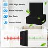 Pack of 12 Soundproof Foam Panels Wall Self Adhesive Acoustic Tiles Polyester Texture Perfect for Studios and Home Wall
