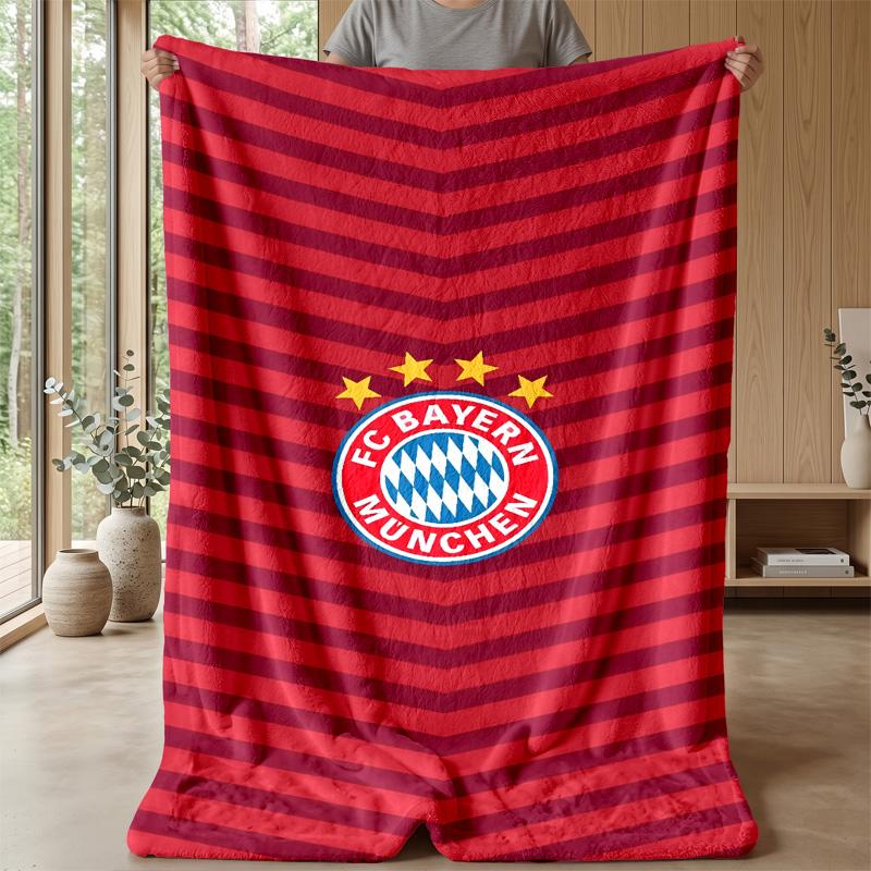 Bayern Munich Theme Blanket Soft Flannel Fleece Blanket Warm Lightweight Throw Blanket for Home Sofa Bed