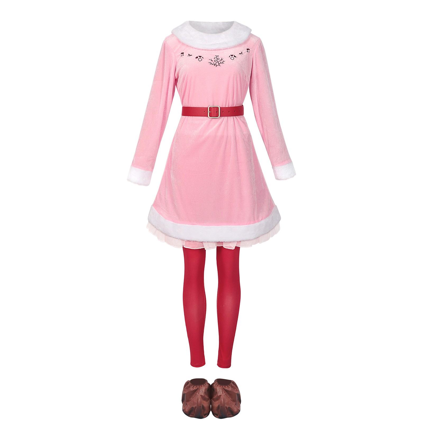 

Женские повседневные модные рождественские вечерние платья, комплекты платьев XL розовый