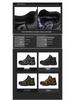 Mid-Top Cotton Outdoor Hiking Shoes - Warm, Unisex, Plus Sizes, Dad Style