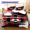 Literie Modèle FC Spartak Trnava, Ensemble Couette Housse de Couette Taie d'oreiller Cadeau d'Anniversaire pour la Maison(1 housse de couette + 2 taies d'oreiller, sans garniture.)