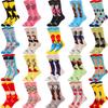 High Quality Custom Calcetines Socken Comic Character Cotton Funky Funny Cartoon Women Socks