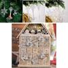 Elegant Transparent Snowflake Christmas Tree Ornaments Creative Reindeer Hanging Decorations