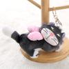 Plush Cat Keychain With Pink Butterfly Bow For Girls Gift And Accessories
