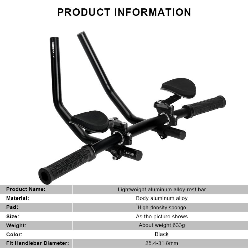 Kolo Triathlon TT Opěrka na řídítka Řídítka z hliníkové slitiny Kolo Dálkové závody Ohýbací tyč Rovná TT Triathlon Extender