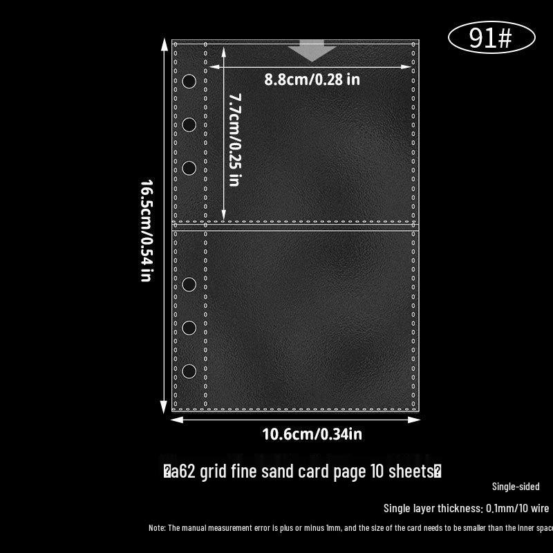 Transparent A6 Loose-Leaf Sticker and Card Organizer with Refill Pages