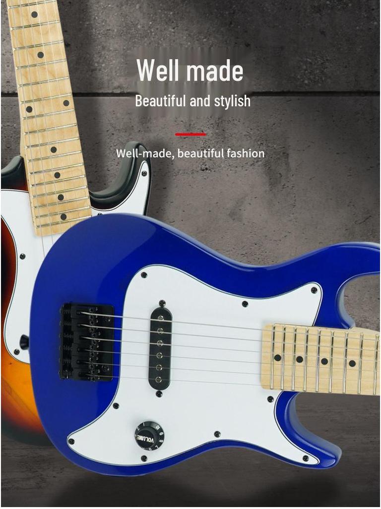 Electric Guitar ST Classic Model, 22 Frets, Suitable for Adults and Children, Entry-Level.
