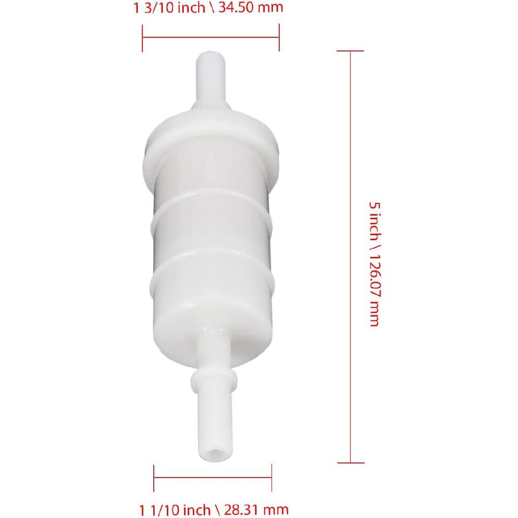 879885Q In-line Fuel Filter Compatible with Mercury Mariner 4-Stroke Verado Outboards 40 50 60 HP, 5/16" Filter Compatible with Quicksilver 879885Q
