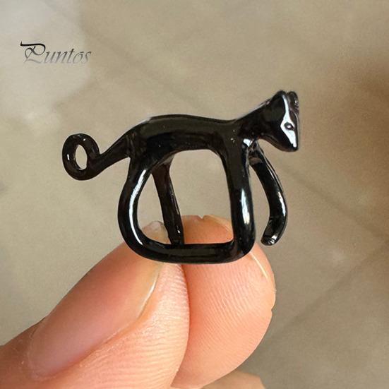 Cat Shape Ear Ornament 1 Pc Cute Cuff Earring for Women, Funny Kitten Lightweight Animal Cartilage Wrap Around Earring, Non Piercing Crawler