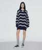 INSTANTFUNK Striped Boucle Half Zip