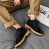 Outdoor Vintage Men Boots 2024 New Autumn Winter Shoes High Quality Men's Leather Boots Lace-up Men's Mountaineering Ankle Boots