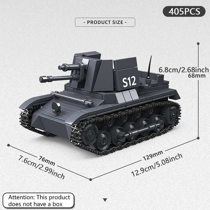

WW II No.1 Fighter Vehicle Brick Playset, Children s Army Puzzle Assembled Toys Playsets Armored Vehicle, Handmade DIY Gift Present