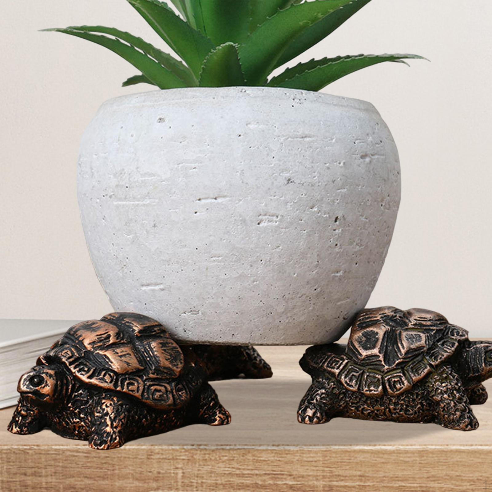 

3 ножки горшка, держатель для лифта, подставка для растений, ваза, стояки, статуя животного для парка, Turtle 6x3.8x2.8cm