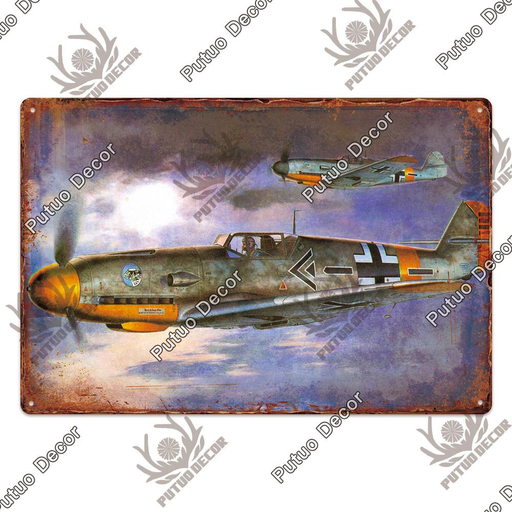 Dekor Das Flugzeug Vintage Blechschild Metallschild Dekorative Plakette Wanddeko Man Cave Raum Zuhause Club Schild