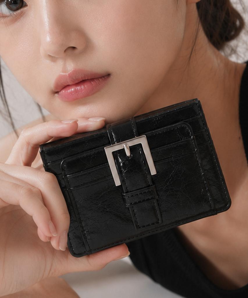 Matincox Buckle Card Wallet - Black