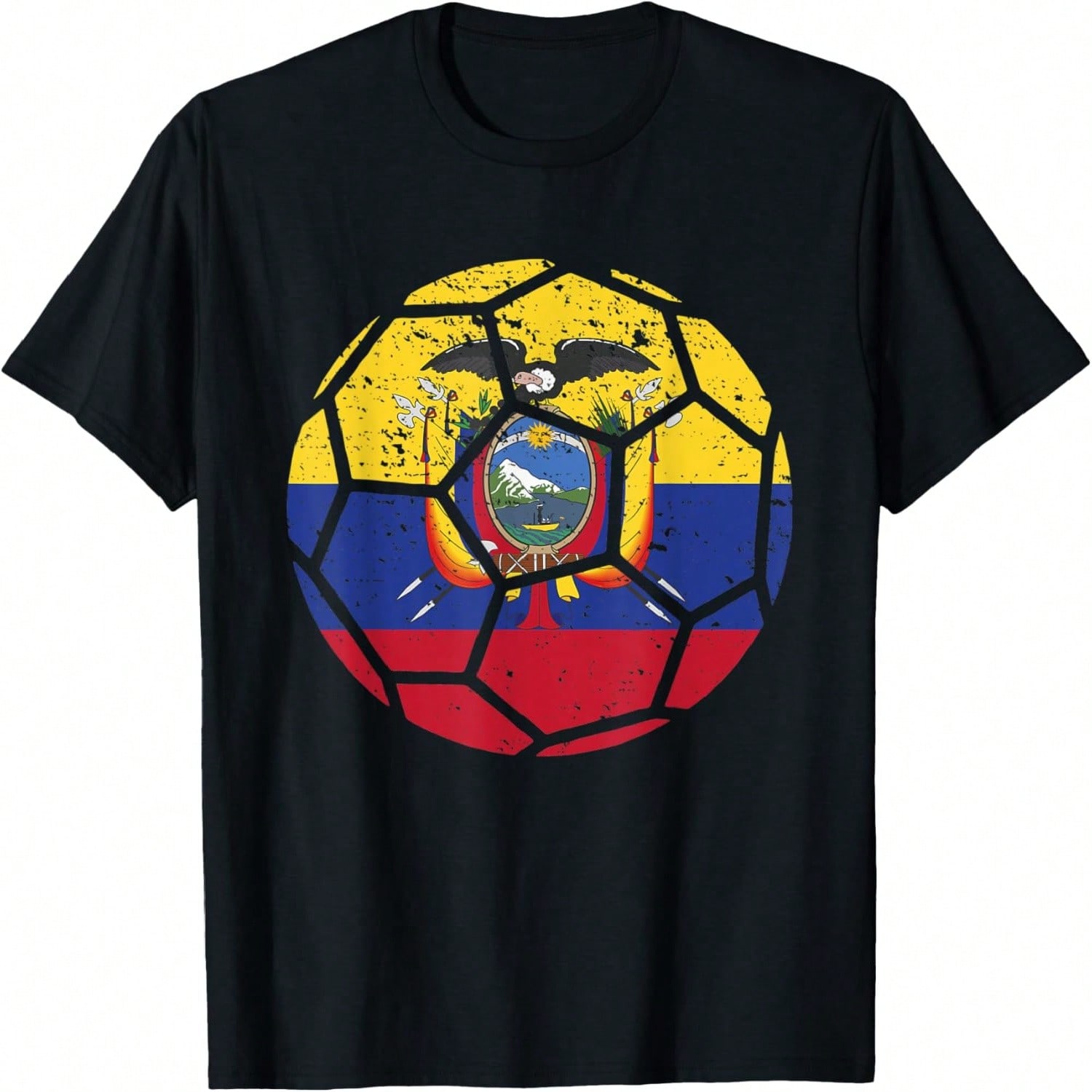 Ecuador Fans Ecuador Flag World Soccer Jersey Football T-Shirt S