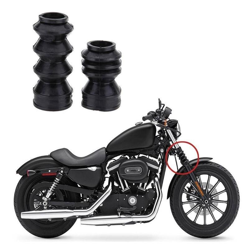 39mm Gummi Gaffelbeskyttelse Gaiters Gators Støvler For Harley Sportster