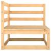 vidaXL 2-part. Garden Lounge Set with Pillows Made of Solid Pine Wood