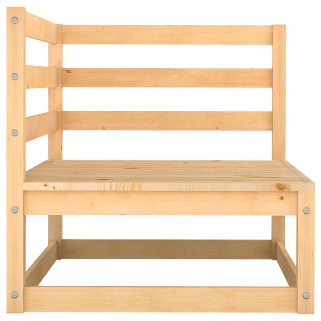 vidaXL 2-part. Garden Lounge Set with Pillows Made of Solid Pine Wood