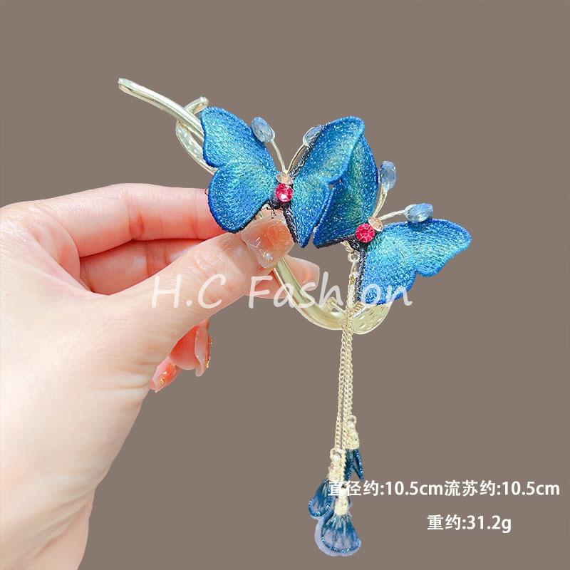 Trendy Personal Flower Hairpins Women Pearl Hair Clips Accessories Temperamental Alloy Hair Accessories