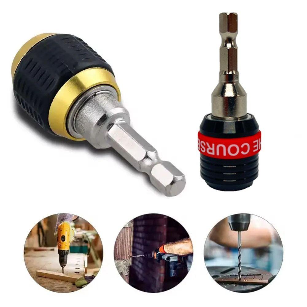 1/4" Hex Shank Bit Holder 60mm Drill Bit Converter New Screw Extractor Tool